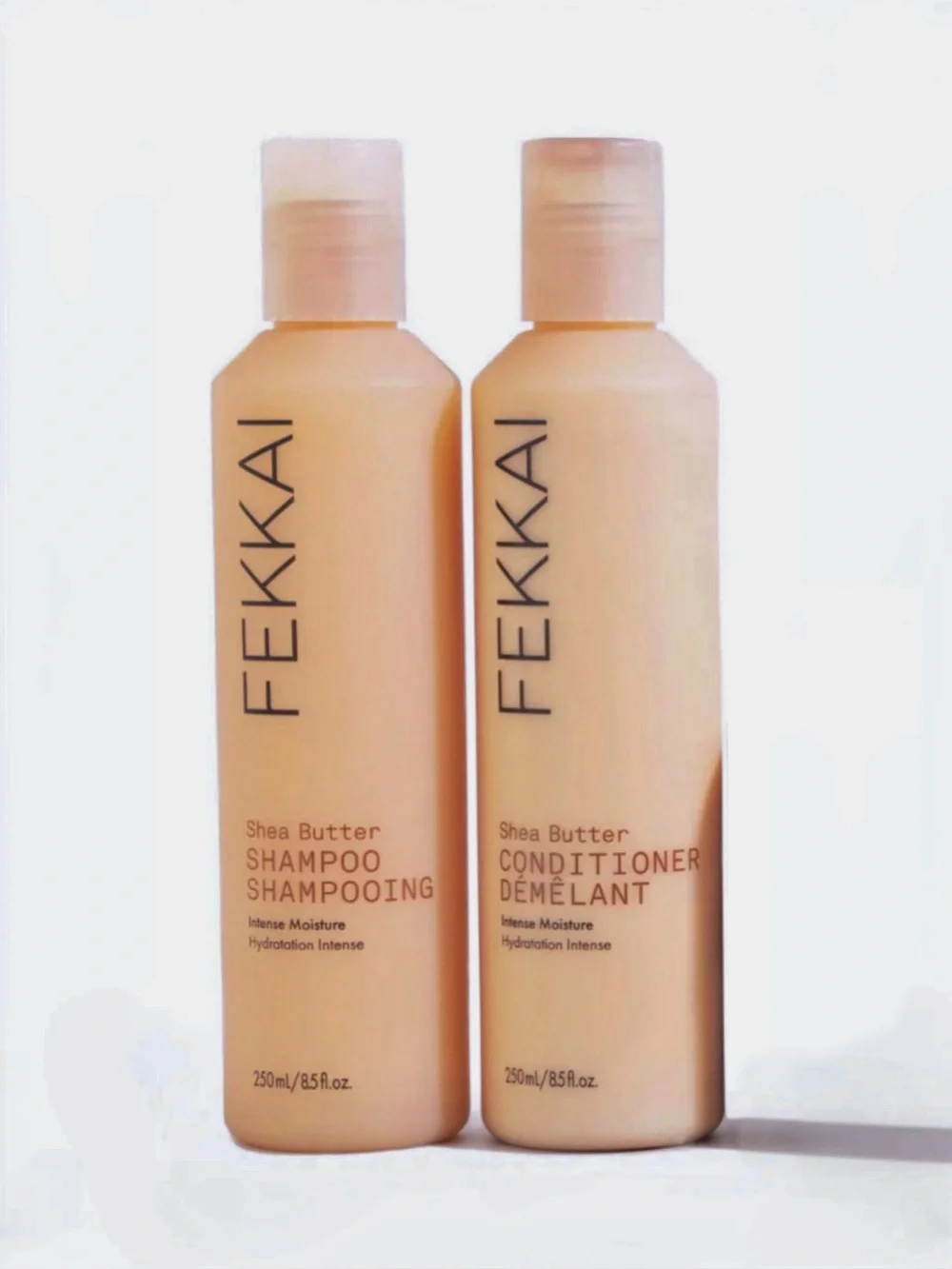 New FEKKAI Shea Butter Shampoo & Conditioner Set 8.5 fl.oz ea.